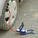 Bomba Ar Pedal Alta Pressão Encher Pneu Bicicleta Moto Carro Jack Acessorios Cor Azul