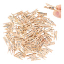 Kit 120 Mini Prendedor Pregador Colorido Natural Drin Marrom