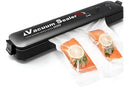 Máquina Seladora Vácuo Portátil Alimentos Domestica + Cor Preto