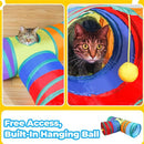 Túnel Labirinto Para Gatos Cães Interativo Cat Brinquedo Pet Cor Arco-íris T