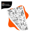 Papel Acoplado Lanches  Frios Delivery 30x38  C/ 400 Preto Diversos