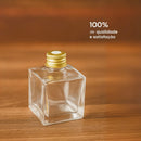 Kit Frasco Vidro Cubo Para Aromatizador 50ml 10peças+varetas