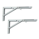 Suporte Mão Francesa Dobrável Reforçada 30cm Retrátil em Aço para Prateleira Bancada Mesa Parede Resistente, Econômica e Fácil de Instalar Idea