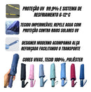 Guarda Chuva Abre E Fecha Automático Reforçado Contra Vento Cor Preto Desenho Do Tecido Liso