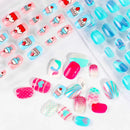 Kit 120 Unhas Postiças Kids Infantil Teen Decoradas Esmaltes Sortida Infantil