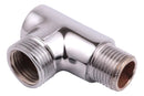 Adaptador Tee T Maquina Lavar Tanque 1/2x3/4 Latão Cromado
