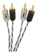 Cabo Rca Taramps 5 Metros 5m 500cm Estereo Banhado A Ouro Double Injetado Stereo Som Automotivo