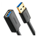 Cabo de extensão, USB 3.0 (m) para USB 3.0 (h), Ugreen, 3 metros, cor preta