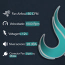 Fan Gamer | Rise Mode | Galaxy Led | 120mm LED Branco