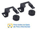 Suporte Para Tv Monitor Universal Fixo Led Lcd Parede Painel Cor Preto