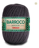 1 Barbante Barroco Fio 6 Maxcolor 200g -e CINZA ÔNIX 8323