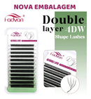 Cílios Fadvan W 8d Tamanho Único E Mix 8.12 mm 8DW /4D DUPLO