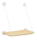 Cama Caminha De Janela Para Gatos Com Ventosas Suspensa Rede Cor Bege