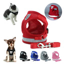 Coleira Peitoral Para Cães E Gatos Ajustável Vermelho M