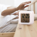 Relógio/despertador De Mesa Digital Cubo 7 Cores Leds GFV