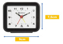 Relogio Despertador Antigo Retro Pilha Alarme Forte Herweg Cor Preto
