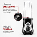 Personal Blender, Mondial, Preto/prata, 300W DG-01