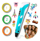 Canetas 3D Proficional 3dpen Impressora 3 Filamentos Crianca infantil desenho realista magica Lojainfor