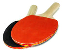 Kit 2 Raquete Tenis De Mesa Ping Pong Lisa Rede Retratil Pro Cor Vermelho/preto