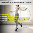 Corda De Pular Speed Rope Fitness Profissional para Crossfit Com Rolamento Freestyle Pdo Store