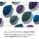 Esponja De Maquiagem - Flat Blend Azul Océane Tamanho da esponja Median