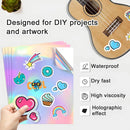 Adesivos Vinil Jato De Tinta Holográfico A4 20 Folhas Mecolour