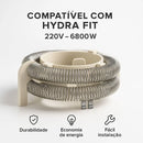 Resistência Chuveiro Para Hydra Fit Eletrônica 220v Ducha Branco Escovado