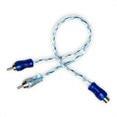 Kit Rca 5m + 2y Dupla Blindagem Automotivo Amplificador