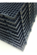 12pçs Pallet Plástico Forração Piso Estrado Plástico Palete Plástico 25x50cm Preto Marwell