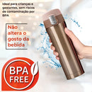 Garrafa Térmica 500ml Bebidas Quentes E Frias Cor Branca Portátil Isolamento De Aço Inoxidável 304 Térmico Antiderrapante