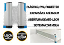 Rede Ping Pong Profissional Retrátil Tênis De Mesa Cor Branco e Preto