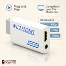 Adaptador Conversor Hdmi Vídeo conectar Nintendo Wii televisores saída alta definição HDMI Full Hd Tv Lcd 1080P 60HZ - suporta todas resoluções Wii NTSC 480 480p e PAL 576i Marca Chrome Technology