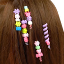 Polibrinq Brinquedo Menina Kit Miçangas Fazer Tranças Cabelo Penteado Rosa