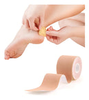 Protetor De Calcanhar Joanete Fita Anti-bolha Multifunção Cor Bege