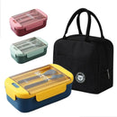 Kit Marmita Fitness 1l Com Bolsa Térmica Academia Traba Azul