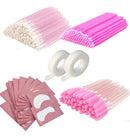 100 Pads 100 Escovinhas 100 Aplicador 100 Microbrush Cílios