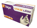 Luvas Descartáveis Talge Luvas de Látex cor natural Tamanho M de Látex com pó x 100 unidades