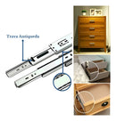 HD Ferragens Soft Closing de 40x4.5cm trilho gaveta zincado