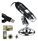 Microscópio Digital Usb Zoom Portátil Câmera Zoom 1600x Note Cor Preto Polares