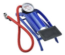 Bomba Ar Pedal Alta Pressão Encher Pneu Bicicleta Moto Carro Jack Acessorios Cor Azul
