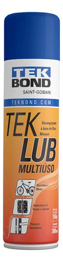 Óleo Desengripante Teklub Multiuso Spray 300ml Tekbond 3un
