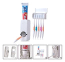 Dispenser Creme Dental + Porta Escova Suporte Para 5 Escovas