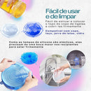 Kit 12 Tampas Silicone Flexível Para Panela Pote Universal