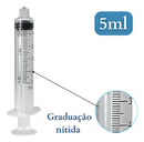 Seringa SR Luer Lock 5ml Sem Agulha HiPodérmica Rosca 100un