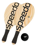 Kit Frescobol Speedo Popular Madeira Ecofriendly Cor Preto