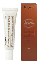 Creme Facial Para Área Dos Olhos Olheiras Bolsas e Rugas 15ml Bisyou Todo Tipo De Pele Día Noite