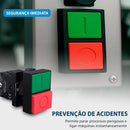 Botao Comando Duplo S/ Iluminação Liga Desliga 1na+1nf - 1un