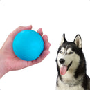 Bola Pula Pula Maciça Big Bull Pet Bolinha Pra Cachorro Cão Labrador Pastor Alemão Cor Bola 80mm Azul Bebê