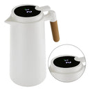 Garrafa térmica Dolce Home com termômetro de plástico 1L branca