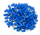 Terminal Olhal Azul Pre-isolado 1,5mm A 2,5mm M4 - 100 Peças